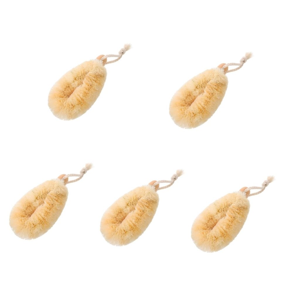 Baluue 5pcs Comfortable Back Sponge Portable Bath Scrubber Body Scrubber Shower Tool