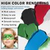 DAMUSI Blue Red White Face Paint Sticks Professional Eye Black Football Baseball Softball,Convenient Design Halloween Face Paint Makeup for Adults and KidsBlue/White/Red Body Paint Sticks view 3