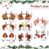 16 Pcs Christmas Reindeer Antlers Headband Hairpins Hairbands Cute Reindeer Christmas Hair Clips Girls Beauty Headdresses Pine Cone Hair Accessories view 2