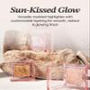 Glint Marble Highlighter (Solei Moon, 0.08oz) - Korean Makeup. Inspired Baked for Smooth, Radiant Glow, Long-Lasting Wear. Enriched with Micro Pearl Particles view 3
