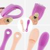 2-Pack Silicone Face Cleaner Nose Blackhead Remover Face Scrubber Nose Pore Brush Finger Scruber Tool view 4