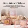 Glint Marble Highlighter (Icicle Moon, 0.08oz) - Korean Makeup. Inspired Baked for Smooth, Radiant Glow, Long-Lasting Wear. Enriched with Micro Pearl Particles view 3