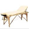 Professional Portable Wooden Professional Massage Tables with Foldable Customized Hydraulic Folding Massage Beds, OneSize, Beige view 1