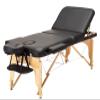 Professional Portable Wooden Professional Massage Tables with Foldable Customized Hydraulic Folding Massage Beds, OneSize, Beige view 2