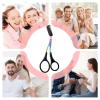Eyebrow Trimmer Scissor, Eyebrow Scissors with Comb, Manual Ergonomic Stainless Steel Eyebrow Shaver Rustproof, Non Slip Finger Grips Eyebrow Trimming Scissors, Eye Brow Scissors for Women view 4