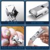 Nail Clippers for Men Thick Ingrown Nails, Large Wide Opening Slanted Curved Toenail Clippers for Thick Toenails for Seniors, Anti-Splash Finger Nail Clippers Adult with Catcher view 3