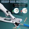 Nail Clippers for Men Thick Ingrown Nails, Large Wide Opening Slanted Curved Toenail Clippers for Thick Toenails for Seniors, Anti-Splash Finger Nail Clippers Adult with Catcher view 4