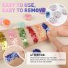 AROIC 40 Colors Body Glitter, Hair Glitter for Kids Women, Glow in The Dark, Eyeshadow Hair Gel Face Sparkles, Body Makeup for Festivals, Raves, Anime Cosplay, Concerts Face Paint Christmas Gift view 4