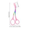 GUANGLU Eyebrow Trimmer Scissors, 2024 New Professional Eyebrow Trimmer with Comb, Precision Eyebrow Scissors Makeup Tool, Non Slip Eyebrow Trimmer for Women view 2