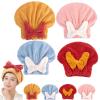 Super Absorbent Hair Towel Wrap For Wet Hair,Microfiber Hair Drying Towels Head Wrap With Bow-Knot Shower Cap,Hair Wraps For Shower,Quick Drying Microfiber Hair Towel (4PCS) view 1