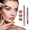 Eyebrow Pencil 2-in-1 Eye Brow Pencils for Women with 4-Fork-Tip Eyebrow Makeup for Natural Looking Eyebrows (01) view 4