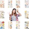 10 Sheets Temporary Tattoos For Kids,Cute Animal Tattoo Stickers for Boys and Girls,Panda, Rabbit, Elephant, Dolphin, Dog, Cat,Dinosaur Fake Tattoo Stickers,Fun Birthday Party Supplies view 2