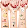 10 Sheets Temporary Tattoos For Kids,Cute Animal Tattoo Stickers for Boys and Girls,Panda, Rabbit, Elephant, Dolphin, Dog, Cat,Dinosaur Fake Tattoo Stickers,Fun Birthday Party Supplies view 3