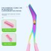 SHZONS Pack of 3 Eyebrow Trimmer Scissor | Easy to Use Eyebrow Scissors with Comb,Stainless Steel Beauty Eyebrow Trimmer,Trimmer for Shortening Eyebrow and Eyelashes for Women Men view 2