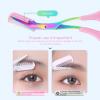 SHZONS Pack of 3 Eyebrow Trimmer Scissor | Easy to Use Eyebrow Scissors with Comb,Stainless Steel Beauty Eyebrow Trimmer,Trimmer for Shortening Eyebrow and Eyelashes for Women Men view 4