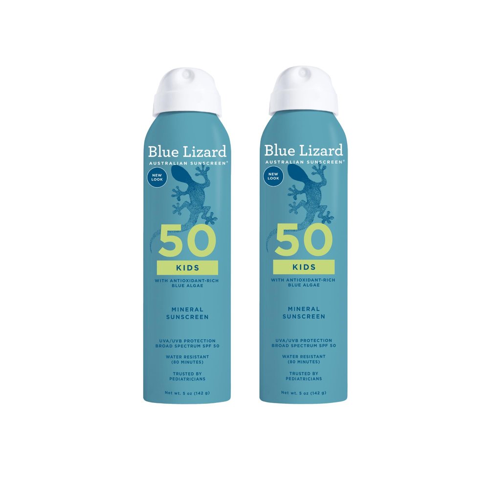 BLUE LIZARD Sunscreen SPF 50+ Spray | Kids | 5 Fl Oz | Pack of 2