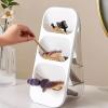 Brrnoo 3 Tier Acrylic Storage Organizer for Cosmetics Brush Jewelry, Makeup Organizer Display Rack Holder for Vanity Countertop, Multipurpose Display Case view 2