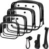 4 Pack Clear Bogg Beach Makup Bag Accessories with 3 Pack Insert Hooks for Bogg Bags, Clear Bogg Makeup Pouches Phone Holder for Bogg Bags Divider Storage Inner Compatible Pouch Travel Cosmetic Bag view 1