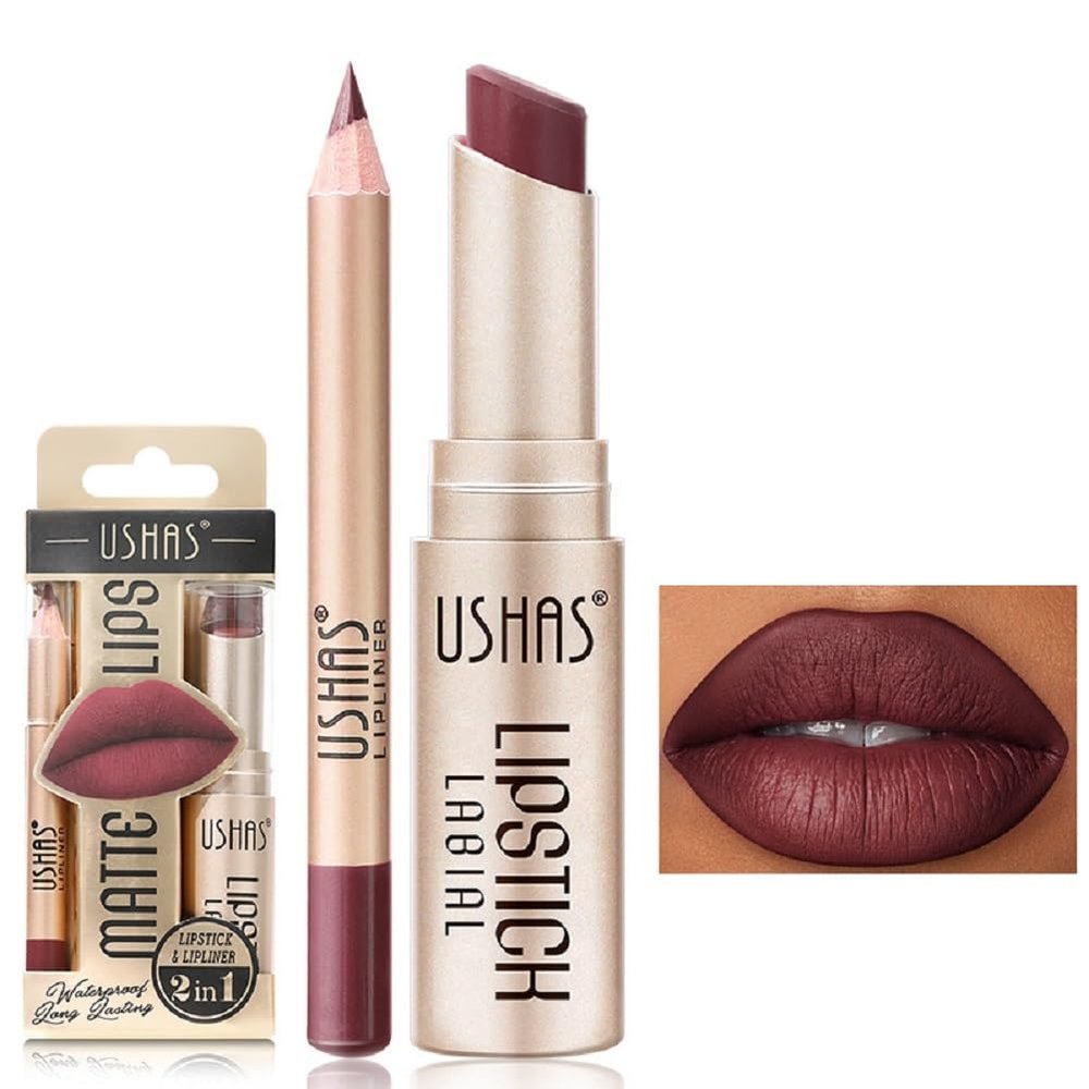 NinthAvenue Basics Lip Liner with Non-stick Cup, Long-lasting Waterproof Matte Lipstick Set, 12 Colors (1, 30g)