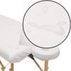 Saloniture 2-Piece Waterproof Massage Table Sheet Set - Includes Machine Washable Fitted Sheet and Face Cradle Cover - Natural view 3