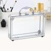 Bothyi Aluminum Alloy Carrying Box Jewelry Organizer Rectangular Easy to Use Clear Makeup Tool Case Toiletry Organizer Box for Rings view 4
