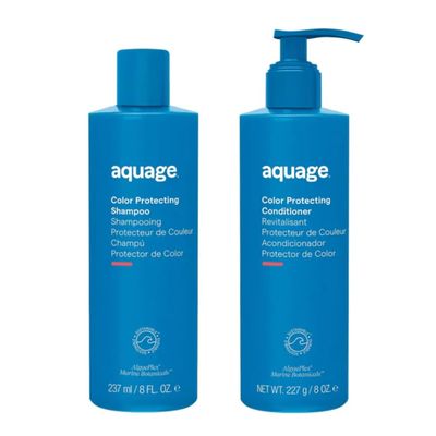 AQUAGE Color Care Regimen Bundle, Color Protecting Shampoo & Conditioner, Restore Health and Shine, Maintain Color Treated Hair, 8 Oz. Each