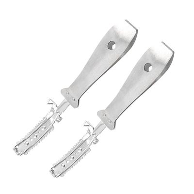HAPINARY 2pcs Hair Tool for Men Grooming Pig Hair Removal Scraper Stainless Steel Pet Self