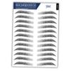 Bliss and Beyond USA | Men Waterproof Eyebrow Tattoo Stickers. A real hair stroke look. Hair replacement without surgery. Solution for hair loss. Tinted eyebrow tattoos. (MEN) (Black, Large) view 1