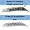 Bliss and Beyond USA | Men Waterproof Eyebrow Tattoo Stickers. A real hair stroke look. Hair replacement without surgery. Solution for hair loss. Tinted eyebrow tattoos. (MEN) (Black, Large) view 2