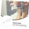 LALADEFIEE 4pcs Transparent Razor Case Durable Razor Container for Men Lightweight Manual Holder for Travel Home and Outdoor Use view 2