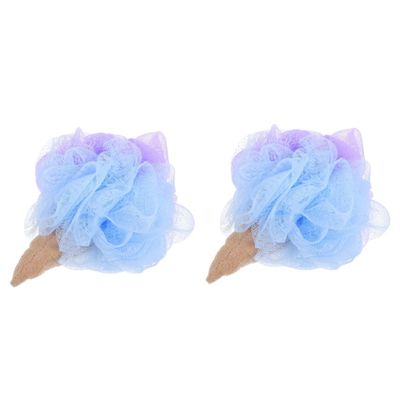 FRCOLOR 2pcs Convenient Bath Ball Shower Ball Bath Scrubber Exfoliating Shower Scrubber for Home Travel Body Skin
