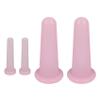 4 Pcs Facial Cupping Set, Silicone Cupping Set, Massage Cupping for Face, Body, Eye, Anti-Aging, Facial Care (Pink) view 1