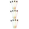 FOMIYES 12pcs Men Eyebrow Combs Hard Bristle Spoolie Brush Eyelash Comb Dual Tip Brow Brush Makeup Supplies for Shaping Eyebrows view 1
