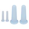 4 Pcs Facial Cupping Set, Silicone Cupping Set, Massage Cupping for Face, Body, Eye, Anti-Aging, Facial Care (Blue) view 1