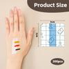 300 Pieces Makeup Hand Palette Single Use Makeup Mixing Palette, Transparent Waterproof Makeup Palettes Cosmetic Makeup Palette, Adhesive Artist Cosmetic Makeup Palette for Makeup Artist (transparent) view 2