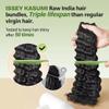 ISSEY KASUMI Raw Indian Human Hair Bundles,Triple Lifespan Than Regular Virgin Hair,In-Store Quality,Online Price! 100% Raw Indian Hair Bundles Deep Wave Raw Hair 3 Bundles 20 20 20 Inches view 3