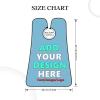 Custom Beard Bib Apron Personalized Beard Hair Catcher Add Customized Photo Picture Text Waterproof Beard Shave Cape for Shaving Trimming for Father's Day Gift, Sky Blue view 4