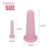 2 Pcs Facial Cupping Set, Silicone Cupping Set, Massage Cupping for Face, Body, Eye, Anti-Aging, Facial Care (Pink) view 2