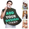 Custom Beard Bib Apron Personalized Beard Hair Catcher Add Customized Photo Picture Text Waterproof Beard Shave Cape for Shaving Trimming for Father's Day Gift, Army Green view 1