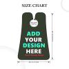 Custom Beard Bib Apron Personalized Beard Hair Catcher Add Customized Photo Picture Text Waterproof Beard Shave Cape for Shaving Trimming for Father's Day Gift, Army Green view 4