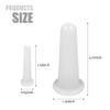 2 Pcs Facial Cupping Set, Silicone Cupping Set, Massage Cupping for Face, Body, Eye, Anti-Aging, Facial Care (White) view 2