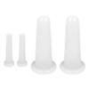 4 Pcs Facial Cupping Set, Silicone Cupping Set, Massage Cupping for Face, Body, Eye, Anti-Aging, Facial Care (White) view 1
