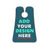 Custom Beard Bib Apron Personalized Beard Hair Catcher Add Customized Photo Picture Text Waterproof Beard Shave Cape for Shaving Trimming for Father's Day Gift, Blue Green view 2