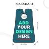 Custom Beard Bib Apron Personalized Beard Hair Catcher Add Customized Photo Picture Text Waterproof Beard Shave Cape for Shaving Trimming for Father's Day Gift, Blue Green view 4