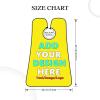 Custom Beard Bib Apron Personalized Beard Hair Catcher Add Customized Photo Picture Text Waterproof Beard Shave Cape for Shaving Trimming for Father's Day Gift, Bright Yellow view 4