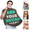 Twkzynj Custom Beard Bib Hair Catcher for Men Add Your Design Name Photo Text Personalized Shave Bib Grooming Gifts for Husband, Dad view 1