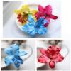 10 Pack Flower Brooch Head Ornament Bride Beach Style Women Plumeria Flower Hair Accessories Wedding Hair Clip Flamenco Dancer (Rose red) view 4