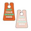 Custom Beard Bib Apron Personalized Beard Hair Catcher Add Customized Photo Picture Text Waterproof Beard Shave Cape for Shaving Trimming for Father's Day Gift, Orange view 3