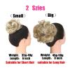 WANGHAI2024M Hair Bun Synthetic Messy Hair Bun Chignon Scrunchies Fake Hair Band Braid Elastic Hairpiece Tail for Women Synthetic Wrap Curly Ponytail Chignon Hairpieces(Copper Auburn-01) view 4