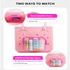 4 Pack Clear Toiletry Bags, Portable Travel Makeup Pouch with Zipper, TSA Approved Organizer, Clear Pouch Bags Compatible With Bogg Bag Divider Accessories(Hot Pink) view 4